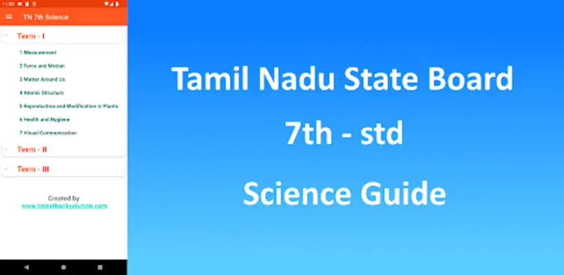 TN 7th Science android App screenshot 0